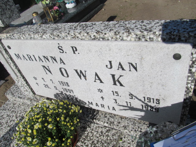 Marianna Nowak 1918 Kórnik - Grobonet - Wyszukiwarka osób pochowanych