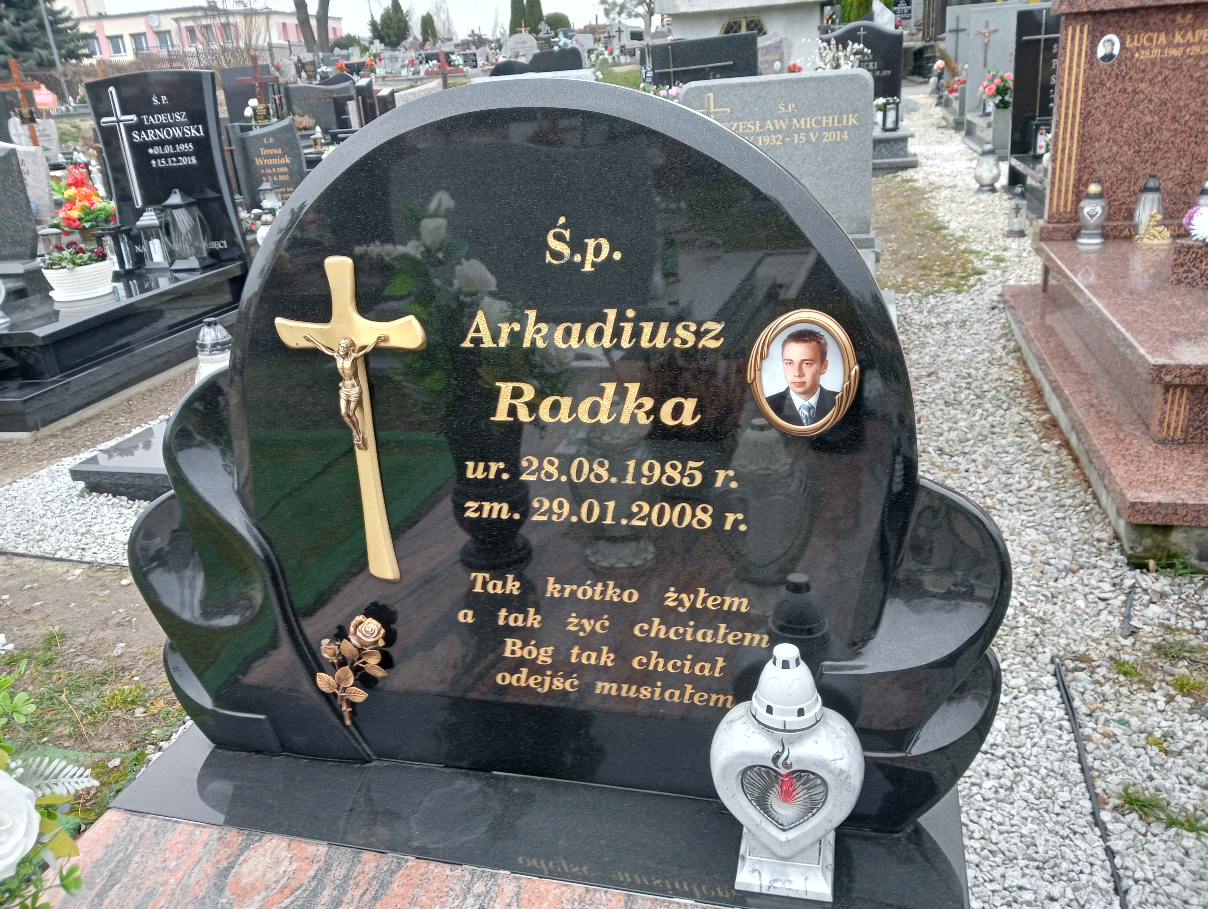 Arkadiusz Radka 1985 Kórnik - Grobonet - Wyszukiwarka osób pochowanych