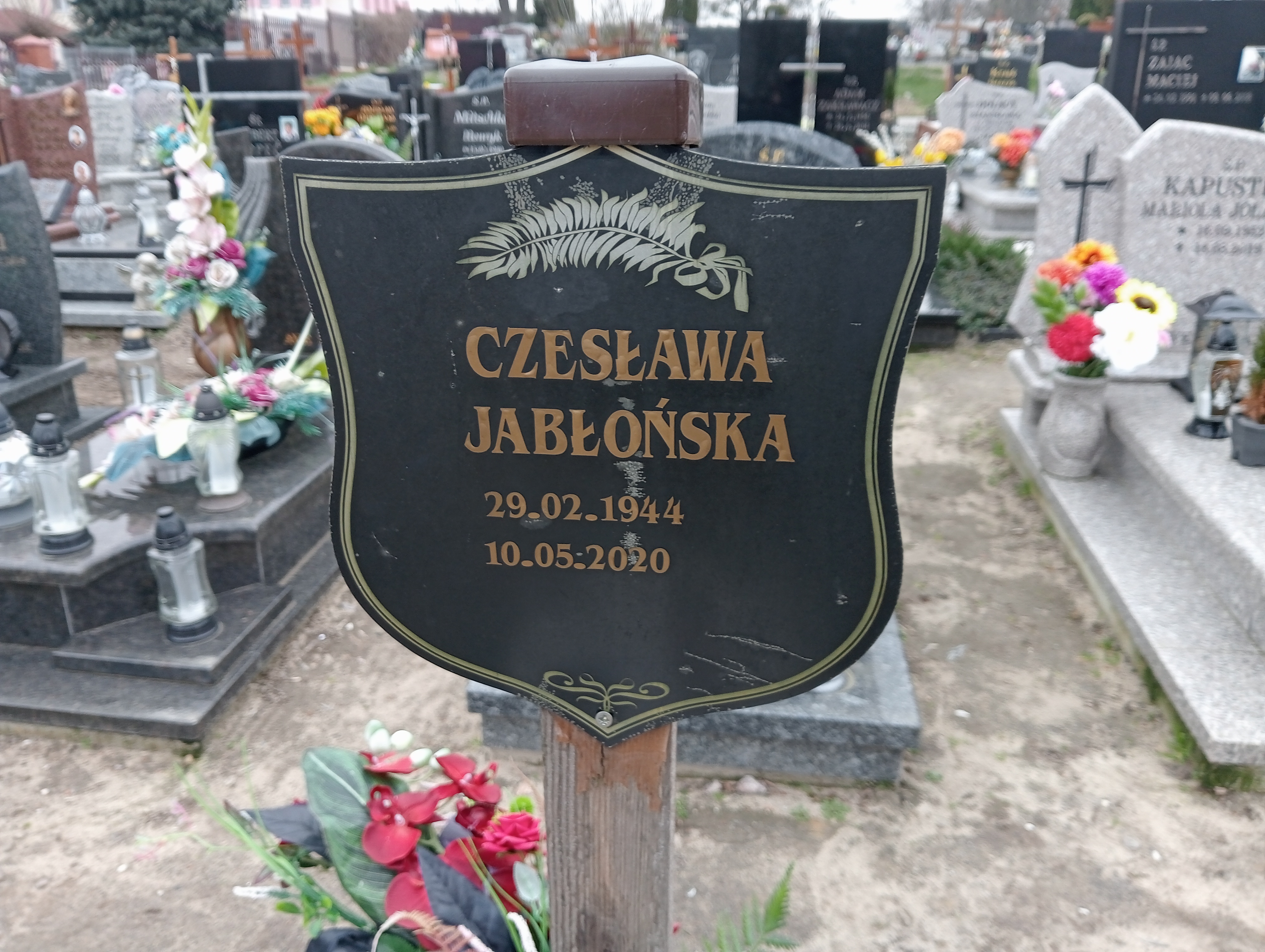 Mirosław Jabłoński 1944 Kórnik - Grobonet - Wyszukiwarka osób pochowanych