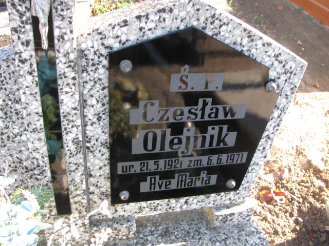 Czesław Olejnik 1921 Kórnik - Grobonet - Wyszukiwarka osób pochowanych
