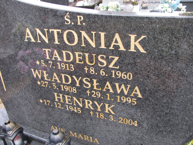 Henryk Antoniak 1945 Kórnik - Grobonet - Wyszukiwarka osób pochowanych