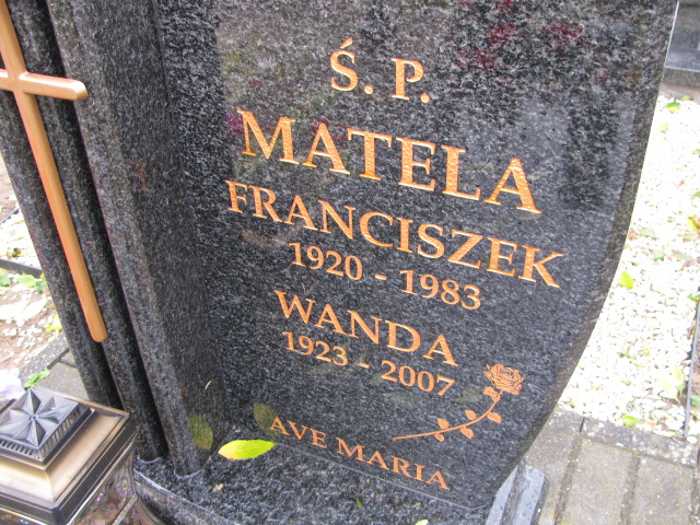 Franciszek Matela 1920 Kórnik - Grobonet - Wyszukiwarka osób pochowanych