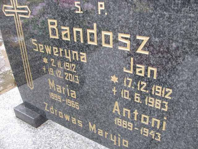 Jan Bandosz 1912 Kórnik - Grobonet - Wyszukiwarka osób pochowanych