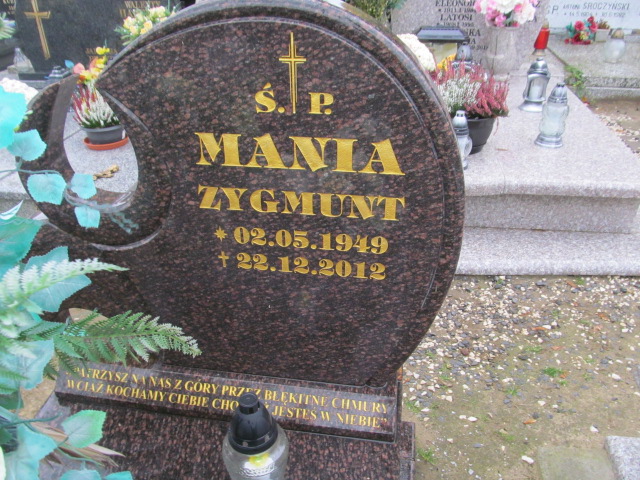 Zygmunt Mania 1949 Kórnik - Grobonet - Wyszukiwarka osób pochowanych